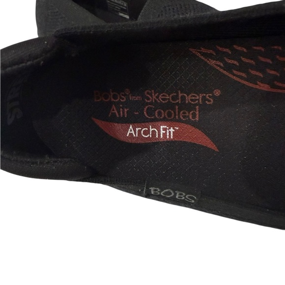 Bob’s Skeechers Air Cooled  Arch Fit Black Size 9.5 Comfortable Casual Slip on - Picture 4 of 7